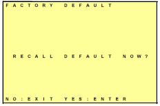 Ustawienie fabryczne/ Faktory default Nacisnąć przycisk wprowadzania (11), aby dokonać resetowania i powrócić do ustawień fabrycznych. Nacisnąć przycisk Stop, aby opuścić ten punkt menu.