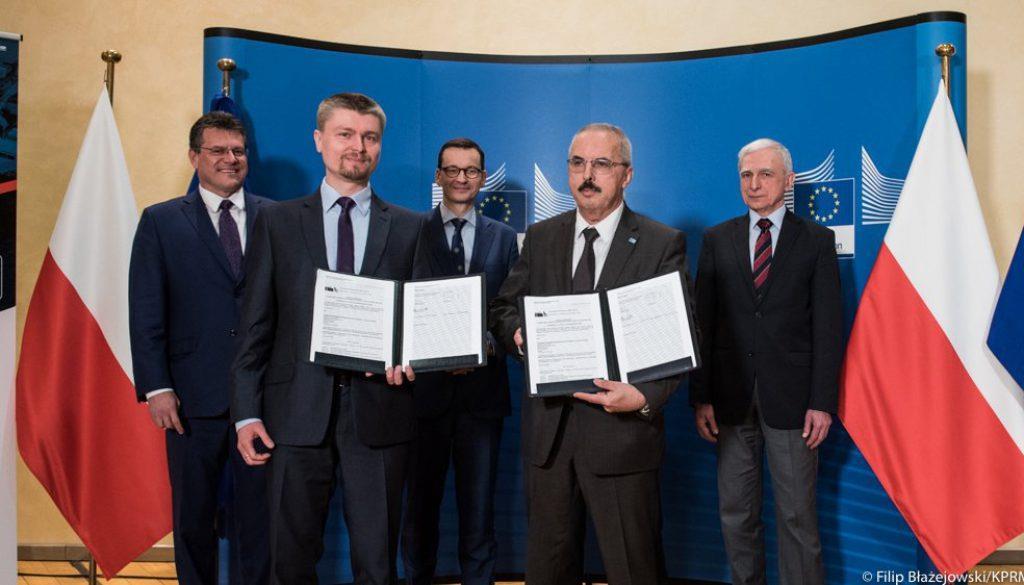 PODPISANIE UMOWY NA UNIJNE WSPARCIE DLA BALTIC PIPE GAZ-SYSTEM podpisał z unijną Agencją Wykonawczą ds.