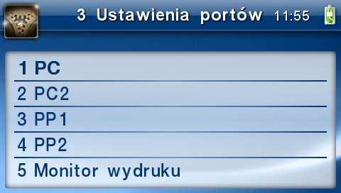 2. Monitory komunikacji Opcja pozwala zapisywać w specjalnym buforze całą transmisję odbywającą się pomiędzy komputerem a drukarką na danym porcie. W przypadku zapełnienia bufor jest nadpisywany.