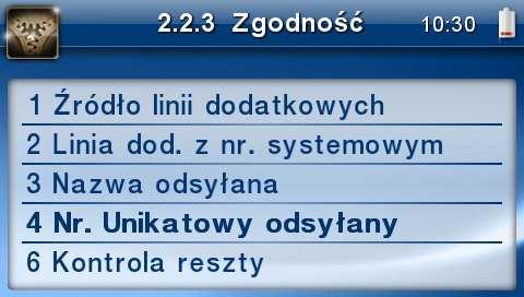 6. Kontrola reszty - jeżeli opcja jest włączona drukarka zgłosi błąd ("Błąd kwoty wpłata") w przypadku niezgodności reszty przysłanej w rozkazie zakończenia paragonu lub rozkazie formy płatności i