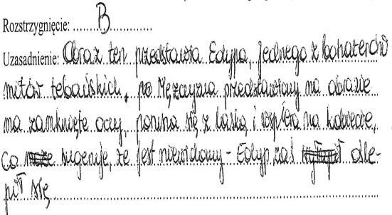 Język łaciński 65 Zadania od 2. do 5. służyły sprawdzeniu podstawowej wiedzy z zakresu kultury antycznej i nawiązywały tematycznie do problematyki poruszonej w tekście Hyginusa.