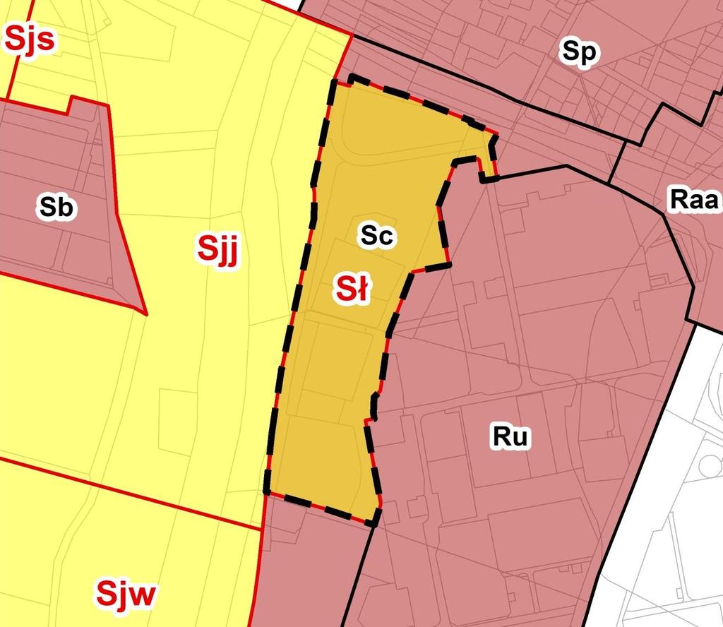 Sytuacja planistyczna Sł mpzp Park nad Wartą w Poznaniu część A Plany w opracowaniu: Sjs mpzp W rejonie ul.