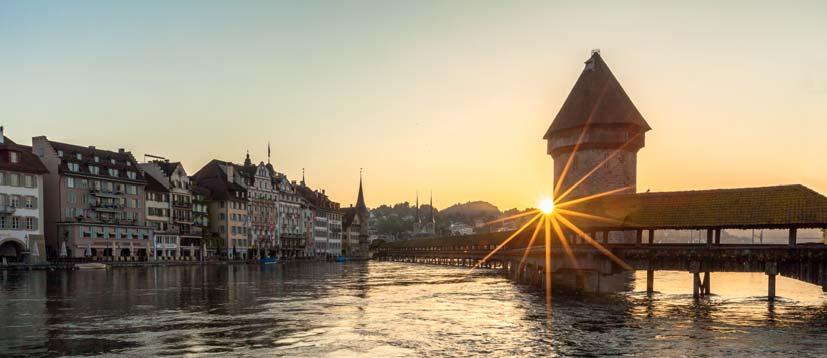 Lucerna. Most Kapliczny, Lucerna Lucerne Tourism / Jan Geerk Lucerne Tourism Tel. +41 (0)41 227 17 17 www.luzern.com luzern@luzern.