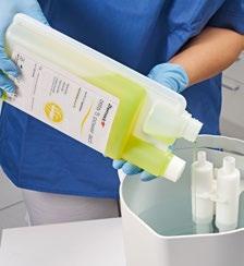 dezynfekcję, czyszczenie i dezodoryzowanie jednym produktem, zapewniając wysoką ochronę profesjonalistom i pacjentom.