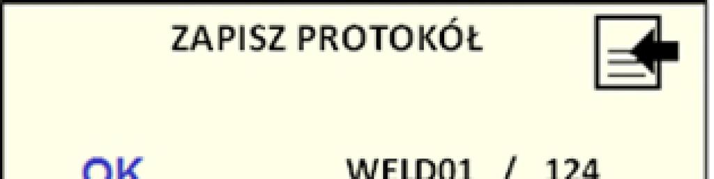 Jeżeli podczas procesu zgrzewania wystąpiły błędy, wyświetli się komunikat