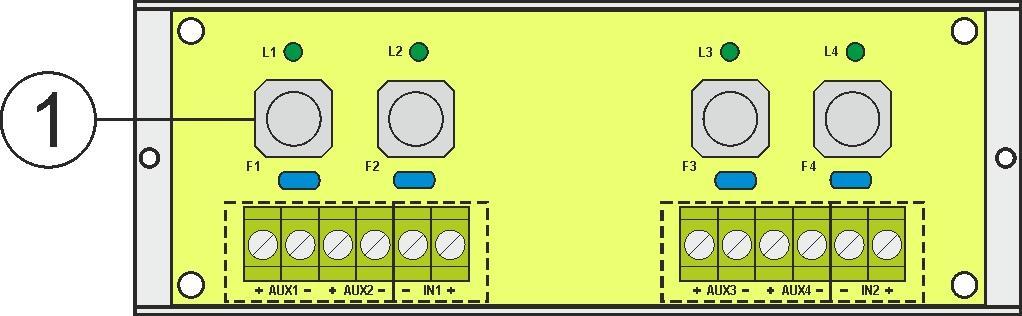 Rys. 2. Moduł zabezpieczenia kamer. Rys. 3. Filtr wyjściowy. Tabela 3. Opis elementów i złącz zasilacza. Element nr [Rys.