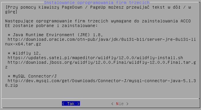 SATEL Instrukcja instalacji 31 31. Zdecyduj, czy pobrać i zainstalować oprogramowanie firm trzecich konieczne do instalacji ACCO-EE, czy nie.