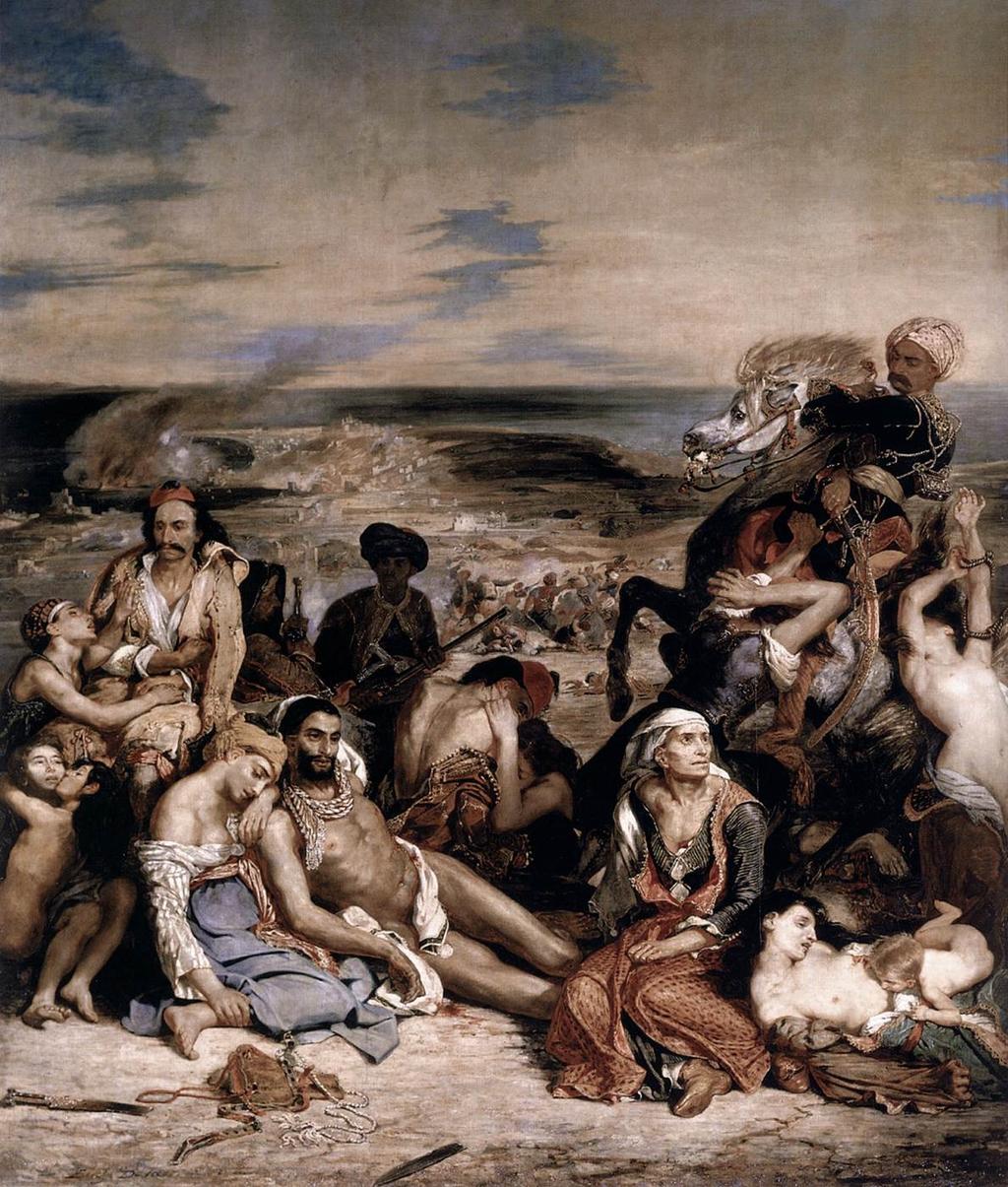 Rzeź na Chios, Delacroix Moje koleżanki i koledzy w Zachodniej Europie tak bardzo skupili się na