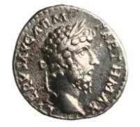 27. Cesarstwo Rzymskie, Marek Aureliusz (Lucjusz Werus), denar, nie wcześniej niż 165 r., men. Rzym. Av.
