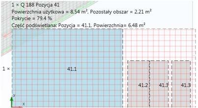 Zestawienia zbrojenia:dostępne tylko dla pojedynczych ścian, zarówno nośnych jak i usztywniających. Zawiera tylko pręty z modelu 3D, w formie podobnej do pozostałych trzech modułów.