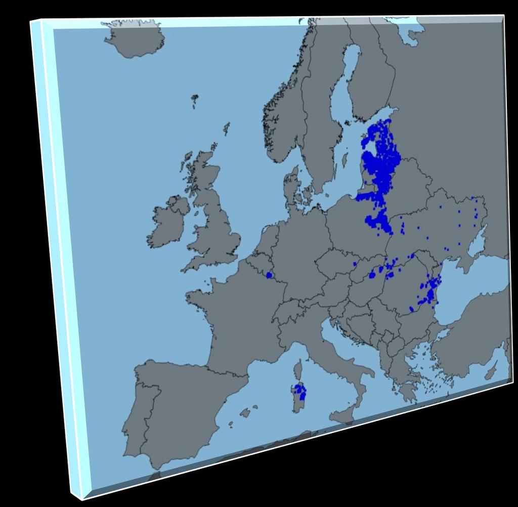Przypadki ASF u dzików w innych krajach UE i na Ukrainie (01.01 25.07.