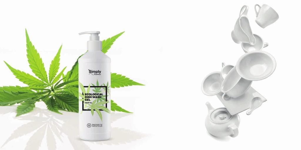 76 ECOLOGICAL DISH WASH GEL Hemp Oil Ekologiczny żel do mycia naczyń Livioon bezlitośnie usunie brud i tłuszcz podczas zmywania.