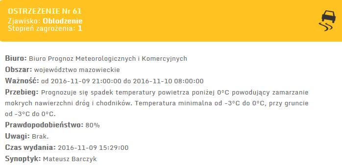 Ostrzeżenia meteo