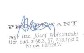 Józef Wołczański Legnica, dn. 27.9.213 r (imię i nazwisko) (data) Nr ew.
