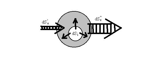 II ZASADA TERMODYNAMIKI DLA ŻYWYCH ORGANIZMÓW Entropia metabolizmu ds i Entropia wymiany ds e = (ds e - ds e ) < 0 W fazie