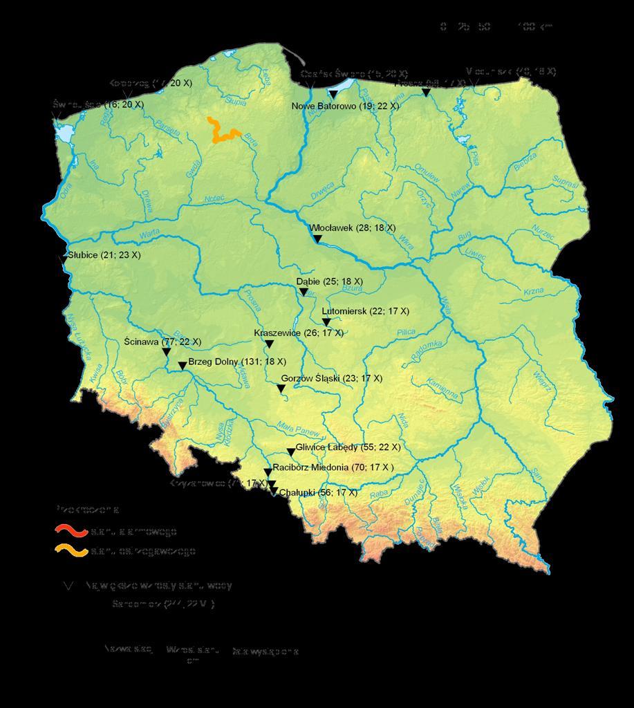 4. Przekroczenia stanów ostrzegawczych i alarmowych oraz najwyższe dobowe