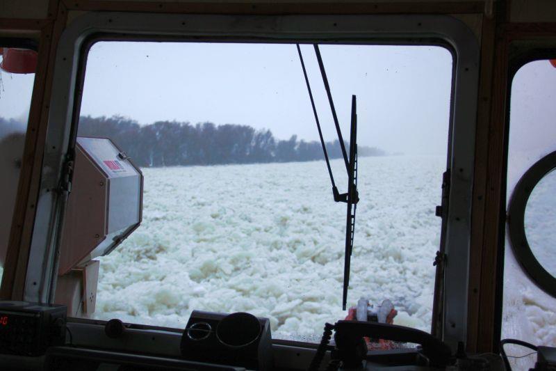 Zdjęcie 30 Zator lodowy w rejonie miejscowości Widuchowa Zdjęcie 31 Widok ze