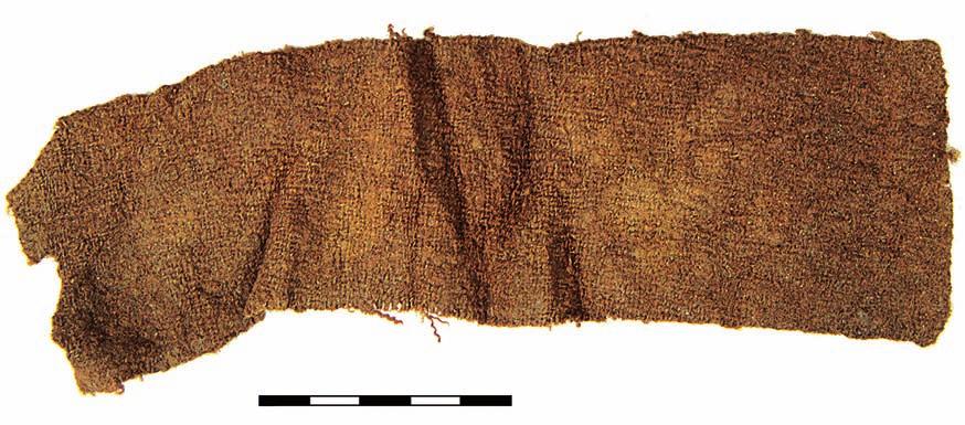Wrocław, Nowy Targ square, excavations 2010-2012. Woolen fabric type 2a (no. 234) 14th century. Ryc. 775.