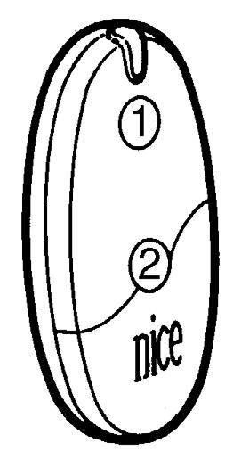 2 Zwolnić przycisk programowania, gdy zaświeci się dioda. 4s 3 W ciągu 10 sekund nacisnąć przez co najmniej 3 sekundy jakikolwiek przycisk 1 lub 2 (lub 3 lub 4) zapamiętywanego nadajnika.