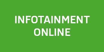 Usługa Infotainment Online na 1 rok 0 zł Funkcjonalności dostępne w ramach Infotainment Online: Poszerzona funkcjonalność nawigacji m.in. informacje o utrudnieniach w ruchu drogowym online oraz możliwość wcześniejszego planowania podróży za pomocą komputera lub smartfona.