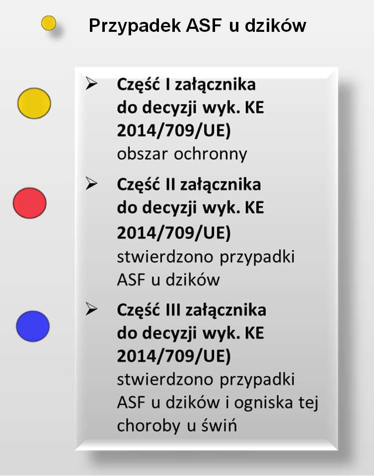 Aktualny zasięg obszarów objętych restrykcjami zgodnie z decyzją wykonawczą Komisji (UE) nr 2019/1147 z dnia 4 lipca