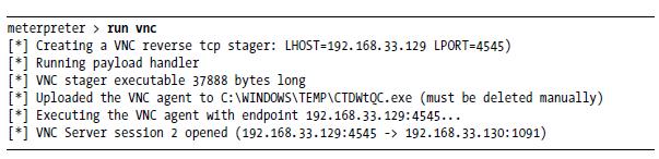 Teraz, aby przeskanować skan przez pivot, użylibyśmy skanera scanner / portscan / tcp, który jest zbudowany do obsługi routingu przez Metasploit.