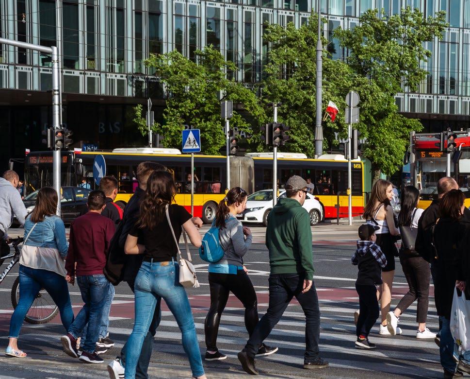 Najechania na przejściach dla pieszych 2018 Średnia z lat 2014 2017 wypadki zabici ranni wypadki zabici ranni Zdarzenia na przejściach dla pieszych 240 100% 16 100% 247 100% 278,3 100% 18 100% 278,8