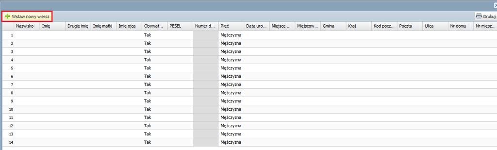 18 Materiały dla uczestnika instruktażu 1. Przejdź do widoku Import. 2. Na drzewie kliknij pozycję Import uzupełniający. 3. Wybierz listę, do której chcesz dopisać nowe osoby. 4.