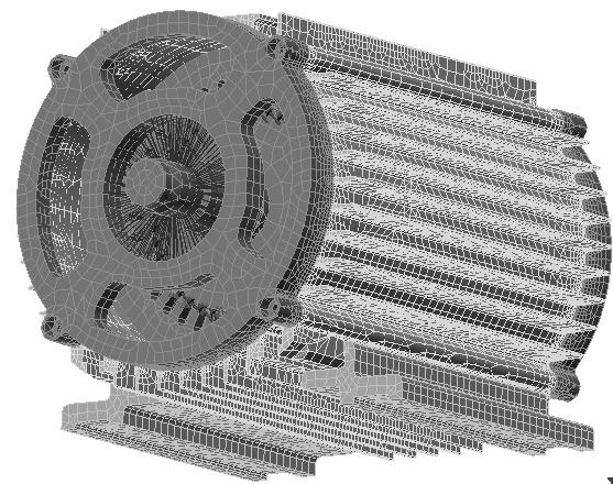 Model obliczeniowy opracowany w programie Autodesk Simulation Multiphysics 4.