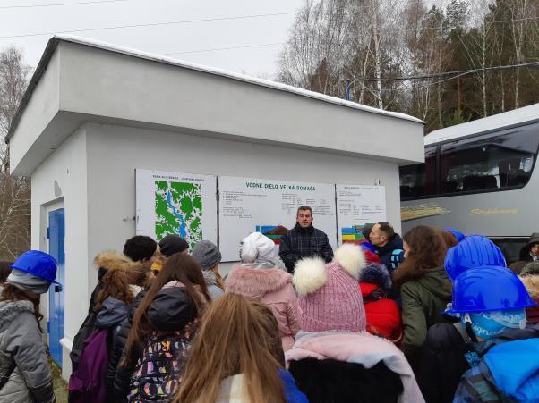 We were at water dam in Slovakia, where we learnt about the beginning of water journey.