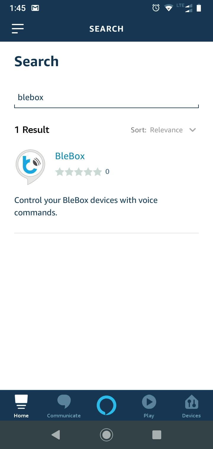 w ikonę wyszukiwania i wpisz "BleBox".