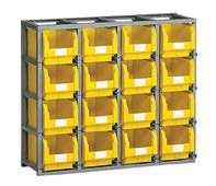 STORAGE DOMINO UKŁADANIE W STOS F ED 3044 00 01 1025x310x885 H Maksymalna liczba pojemników metalowych lub polipropylenowych do zamontowania: 16 sztuk rozm.