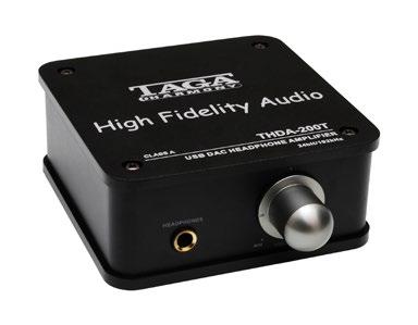 THDA-500T Wzmacniacz słuchawkowy hybrydowy Wejścia: 1 x RCA stereo AUX, USB Wyjścia: 1 x RCA Pre-Out Moc wyjściowa: 2 x 500mW @ 100 Ω,