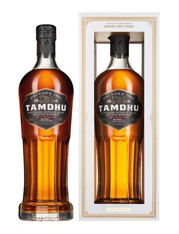 TAMDHU 12 YEARS OLD LIMITED EDITION SHERRY CASK SYMBOL SC0003 KOLOR Rustykalny pomarańczowy NOS Bogate aromaty czekolady mlecznej, cukru pudru, karmelu.