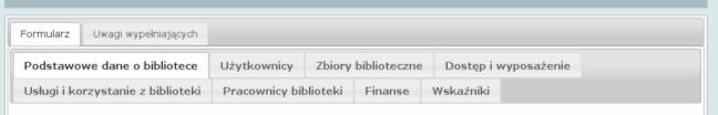 Analiza Funkcjonowania Bibliotek Publicznych Formularz danych statystycznych dla bibliotek publicznych (dane za 2013 r.