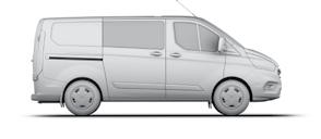 NOWY FORD TRANSIT CUSTOM Podstawowe dane Techniczne Wymiary (mm) L1 H1 Van L1 H2 Van L2 H1 Van L2 H2 Van Długość całkowita 4972 4972 5339 5339 Szerokość całkowita z lusterkami 2272 2272 2272 2272