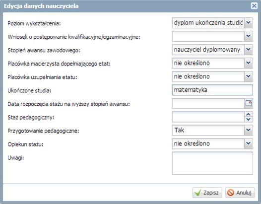 Opracowanie arkusza organizacyjnego 31 Temat 2. Uzupełnianie danych dotyczących pracowników Uzupełnij dane kadrowo-płacowe pracowników. Ćwiczenie 1.