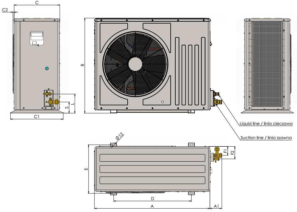 6.2. BXX & PXX A 975 mm A1 101 mm B 802 mm C 385 mm C1 445 mm