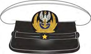 czapce garnizonowej Marynarki Wojennej a) marynarza d)