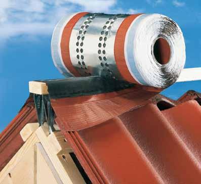 Compact-Roll Wentylacja połaci dachowej W pełni aluminowa taśma wentylacyjna kalenicy i naroży dachu. W pełni aluminiowa - wysoka trwałość i wytrzymałość. Nie przepuszcza wody, śniegu, kurzu.