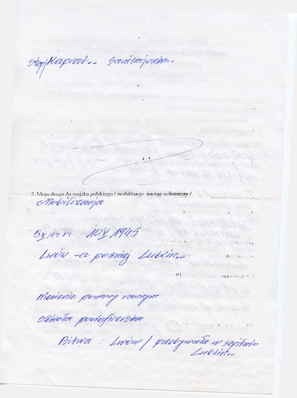 m. UD/JAI, W KAM PANII W lt/jcsnio W FJ 1939 KOKU 1 r/yd/ial, funkcja, służba wojskowa lub udział w obronie cywilnej, służba