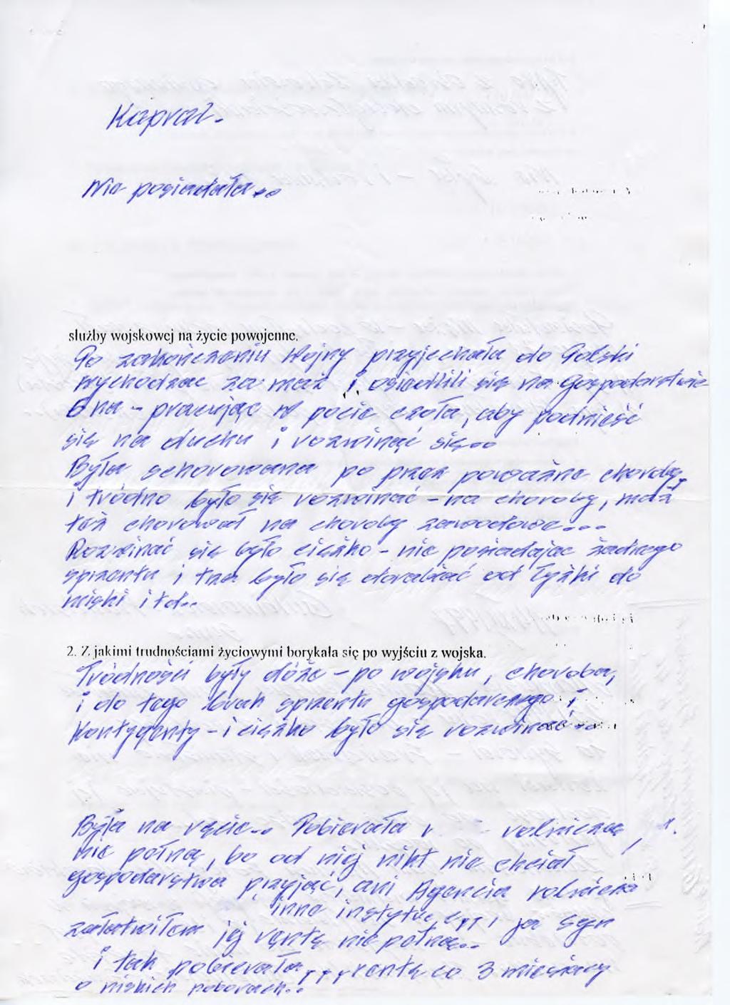 8. Stopień wojskowy w chwili demobilizacji i obecnie/ data / 9. Odznaczenia bojowe, państwowe i społeczne i.