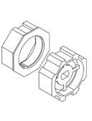 ARD YYGL S70 NEW Adapter i zabierak do siłownika YYGL45 Adapter und Mitnehmer für Antrieb YYGL45 Адаптер и переходник приводa YYGL45 Adaptor and coupling for motor YYGL45 ARD YYGL S70 - stosowany z