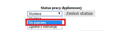 Na tym etapie należy sprawdzić tytuł pracy dyplomowej oraz czy jest to jej właściwa treść, a także czy student załączył streszczenie oraz załącznik w przypadku, gdy jest on integralną częścią pracy.