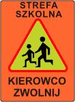 Termo znak na pasie jezdni.