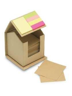 11 Karteczki z surowców wtórnych Kartonowe pudełko w kształcie domu z papieru z surowców