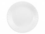 Zestaw obiadowy dla 12 osób do wyposażenia kuchni Komplet obiadowy 1- elementowy wykonany z białego szkła hartowanego.