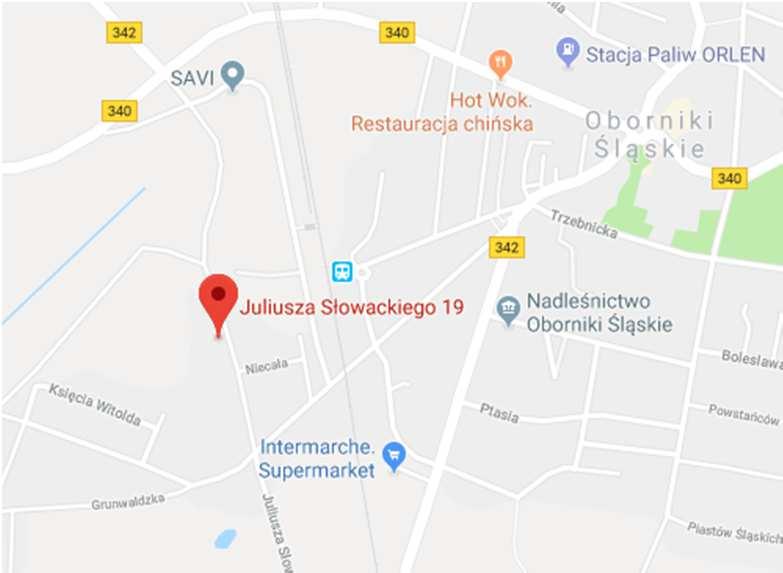 Śląskie Nr Księgi Wieczystej: WR1W/00022893/6 Informacje planistyczne: zabudowa