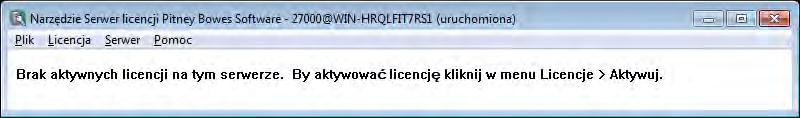 Instalacja i aktywacja Uruchamianie narzędzia Serwer licencji Aby uruchomić narzędzie Serwer licencji: Z menu Start wybierz Wszystkie programy > MapInfo > Serwer licencji > Narzędzie Serwer licencji.