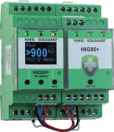 Przekaźnik kontroli stanu izolacji ISOLGUARD HIG95+ Przekaźnik kontroli stanu izolacji produkcji firmy HAKEL typ ISOLGUARD HIG95+ jest przeznaczony głównie do monitorowania stanu izolacji